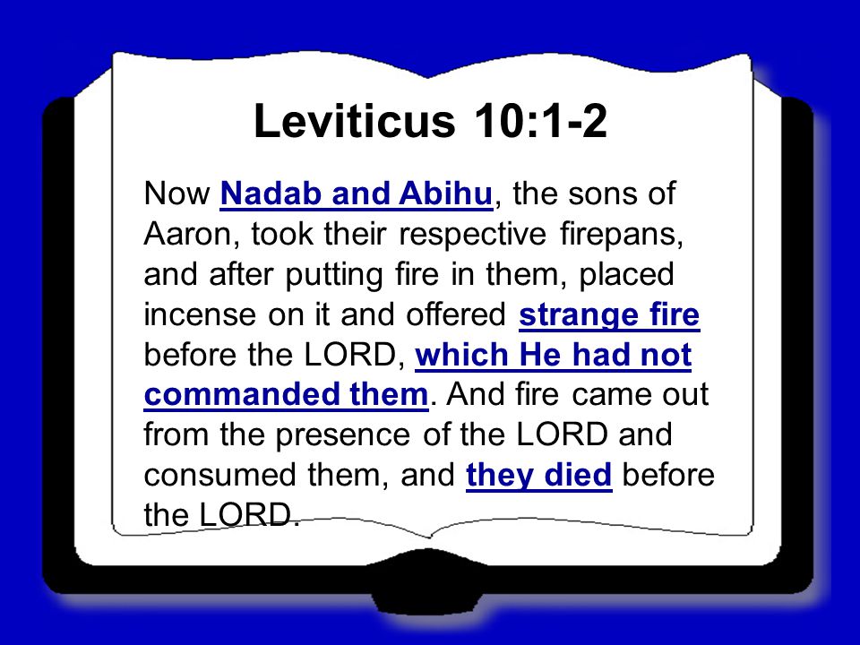 Leviticus 10:1-2