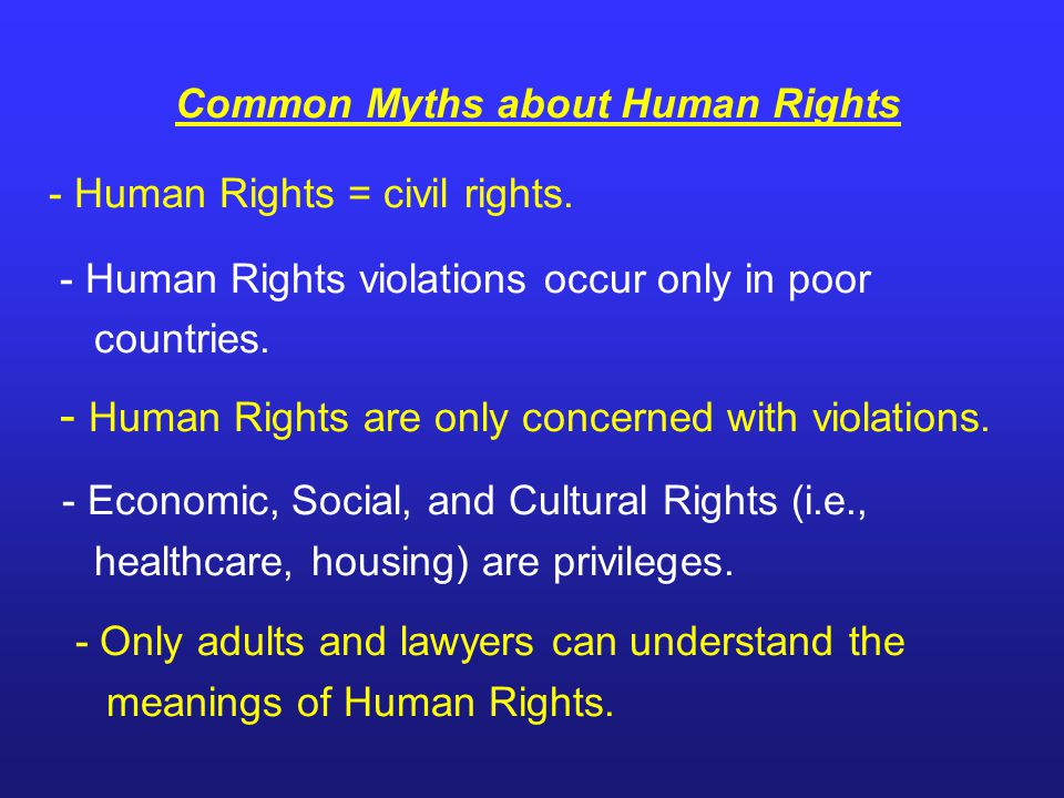 - Economic, Social, and Cultural Rights (i.e.,