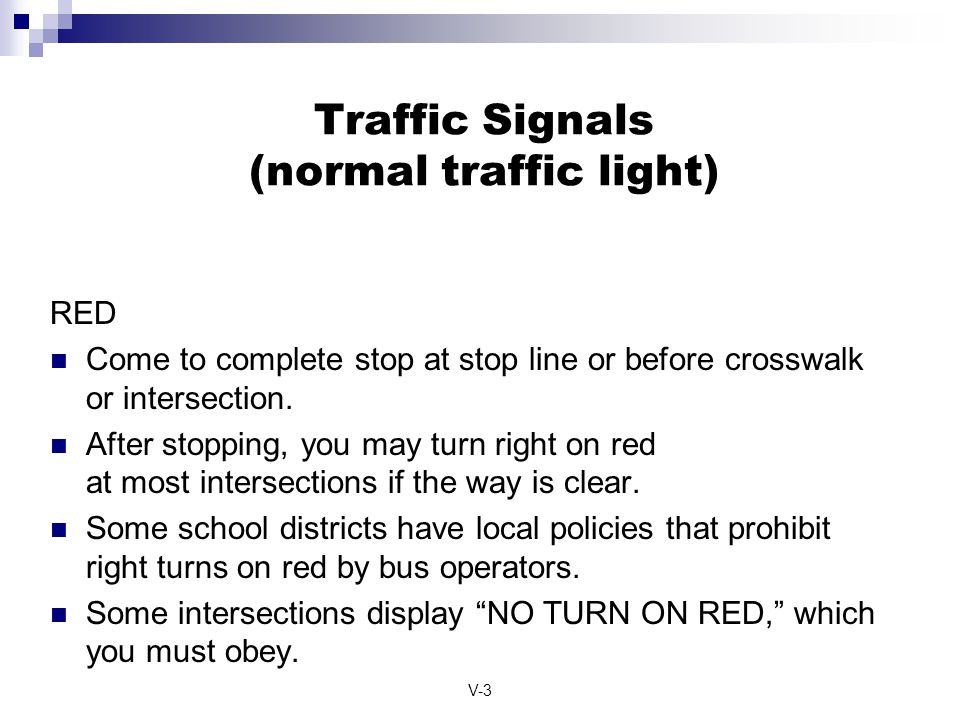 Traffic Signals (normal traffic light)