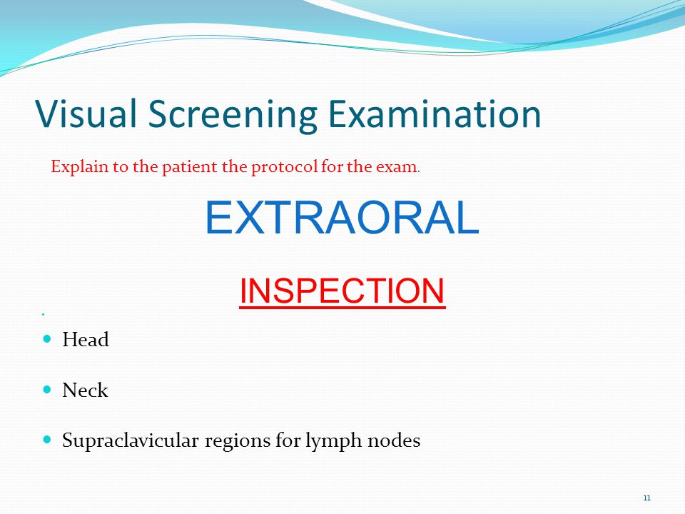 Visual Screening Examination