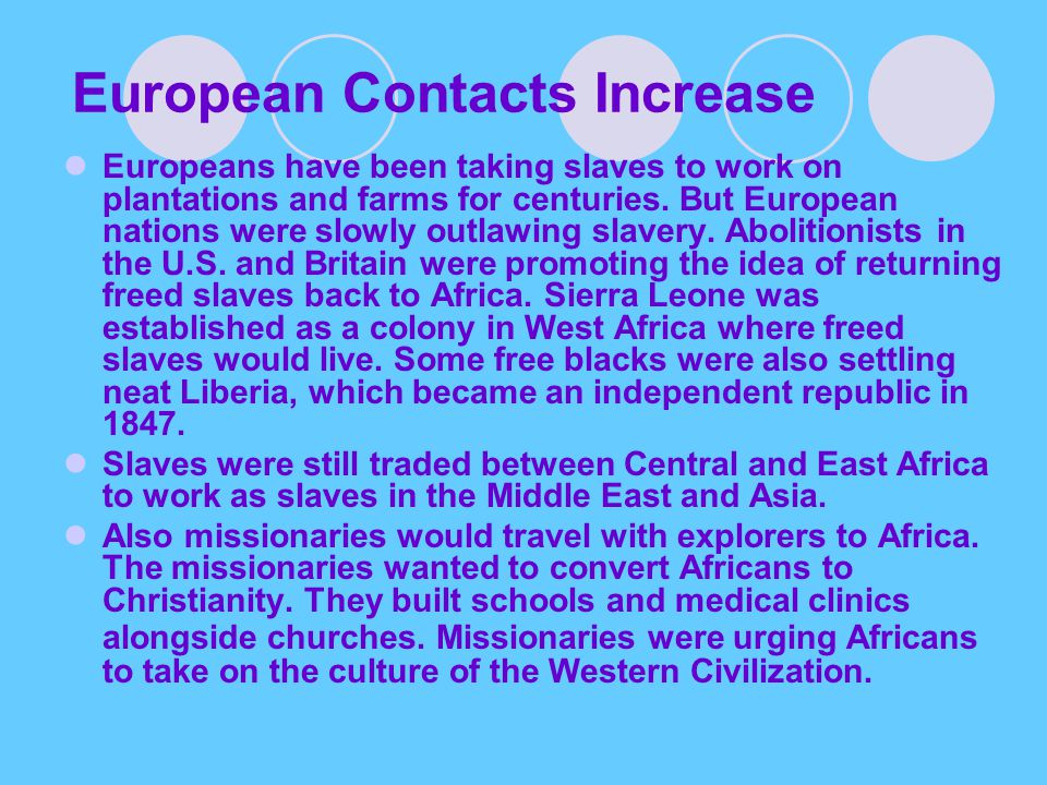 European Contacts Increase
