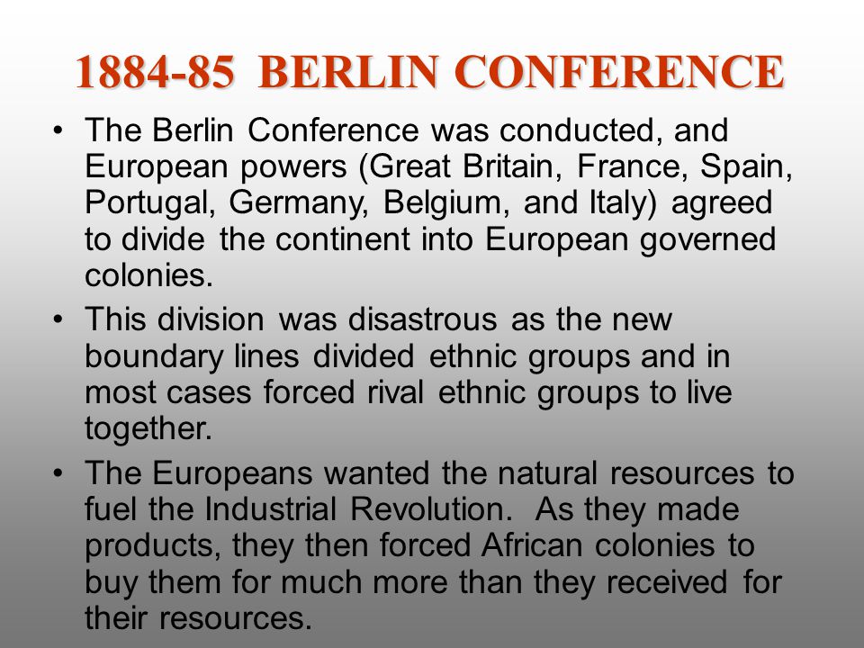BERLIN CONFERENCE