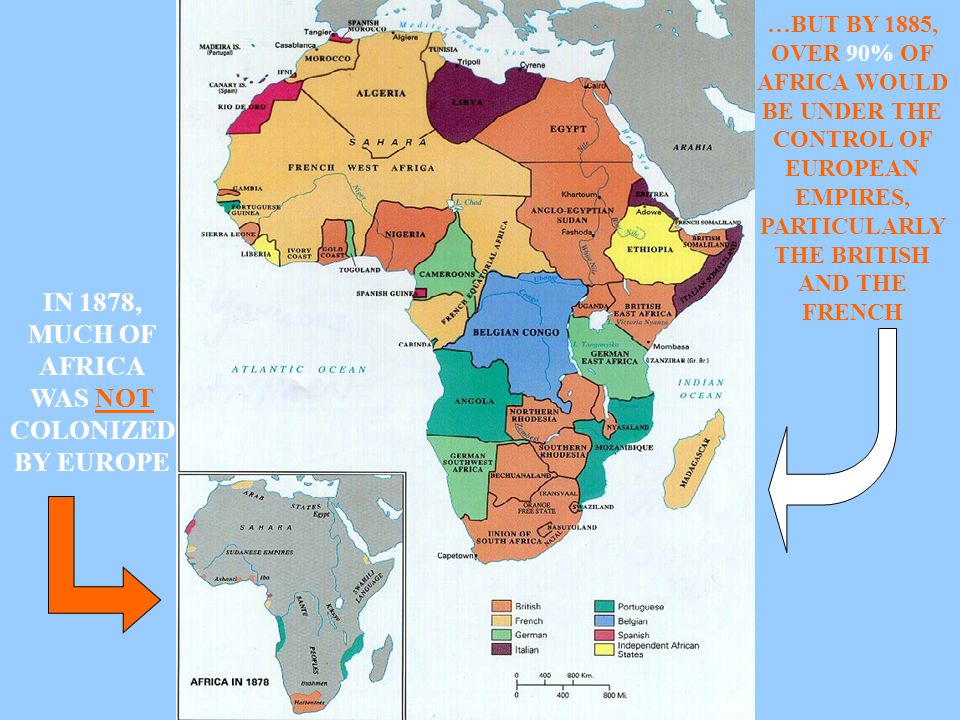 IN 1878, MUCH OF AFRICA WAS NOT COLONIZED BY EUROPE