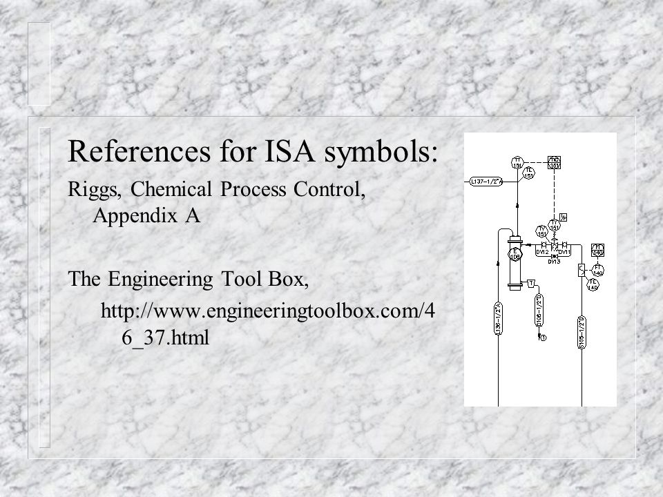 References for ISA symbols: