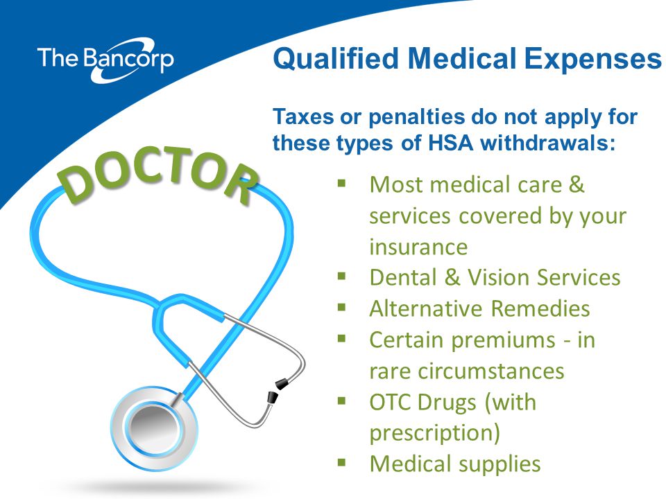 DOCTOR Qualified Medical Expenses