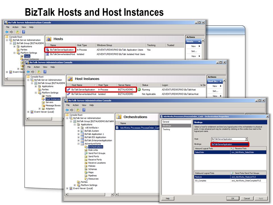 BizTalk Hosts and Host Instances