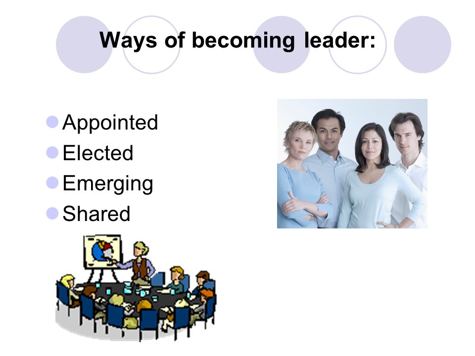 Ways of becoming leader: