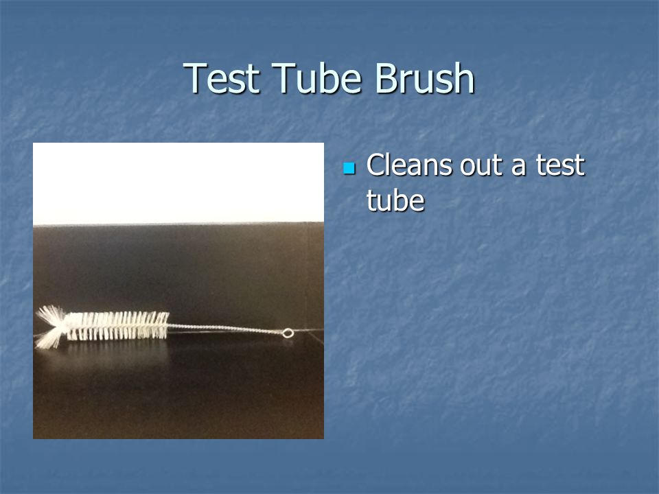 Test Tube Brush Cleans out a test tube