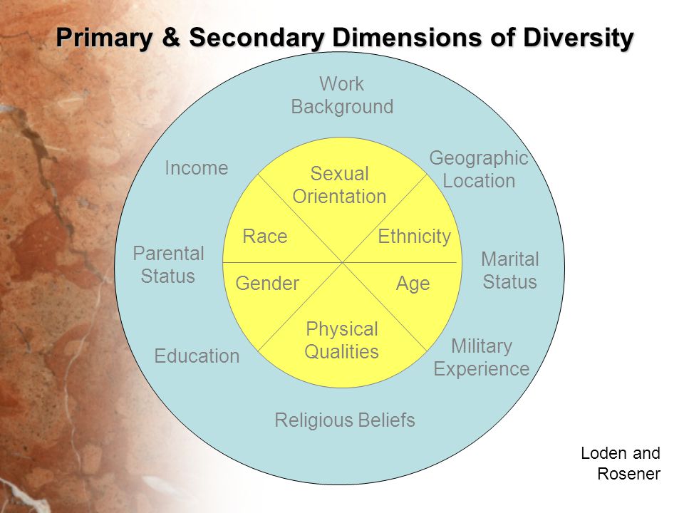 Primary & Secondary Dimensions of Diversity