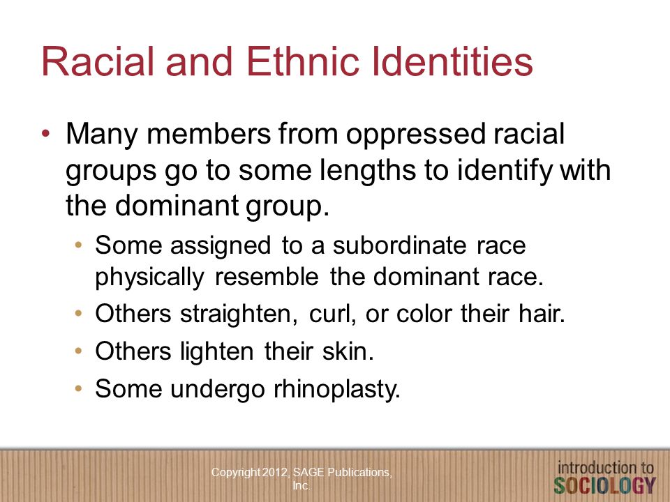 Racial and Ethnic Identities