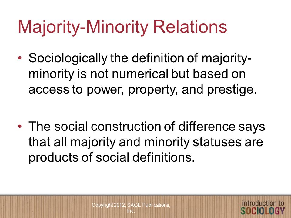 Majority-Minority Relations