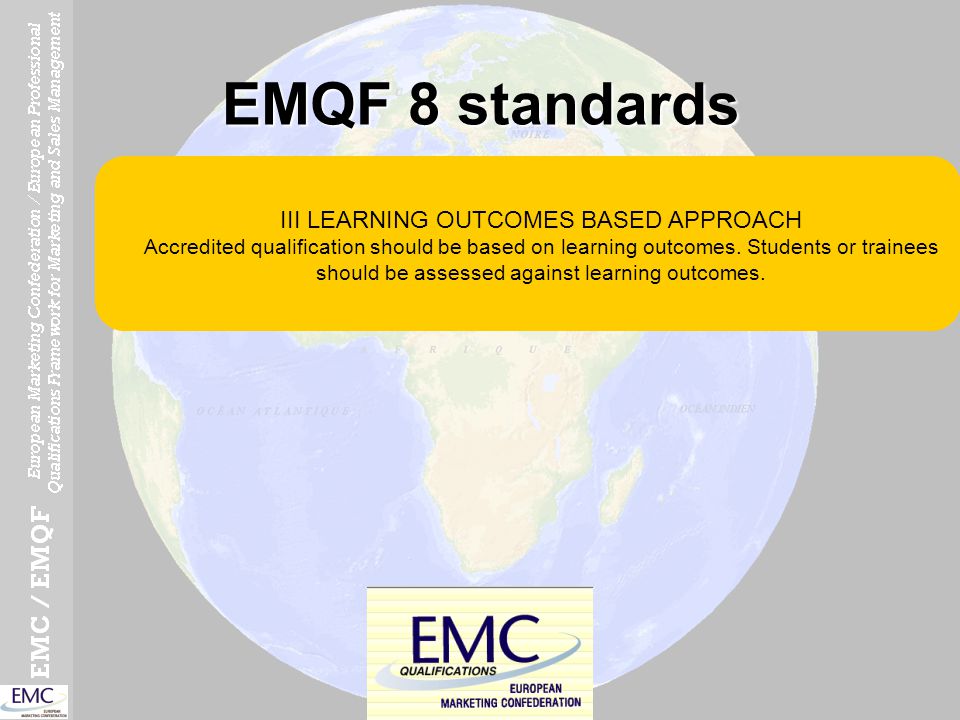 EMQF 8 standards