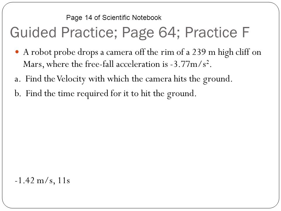 Guided Practice; Page 64; Practice F