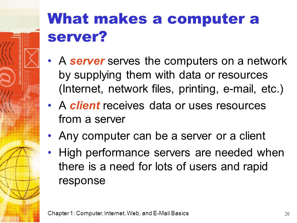 What makes a computer a server