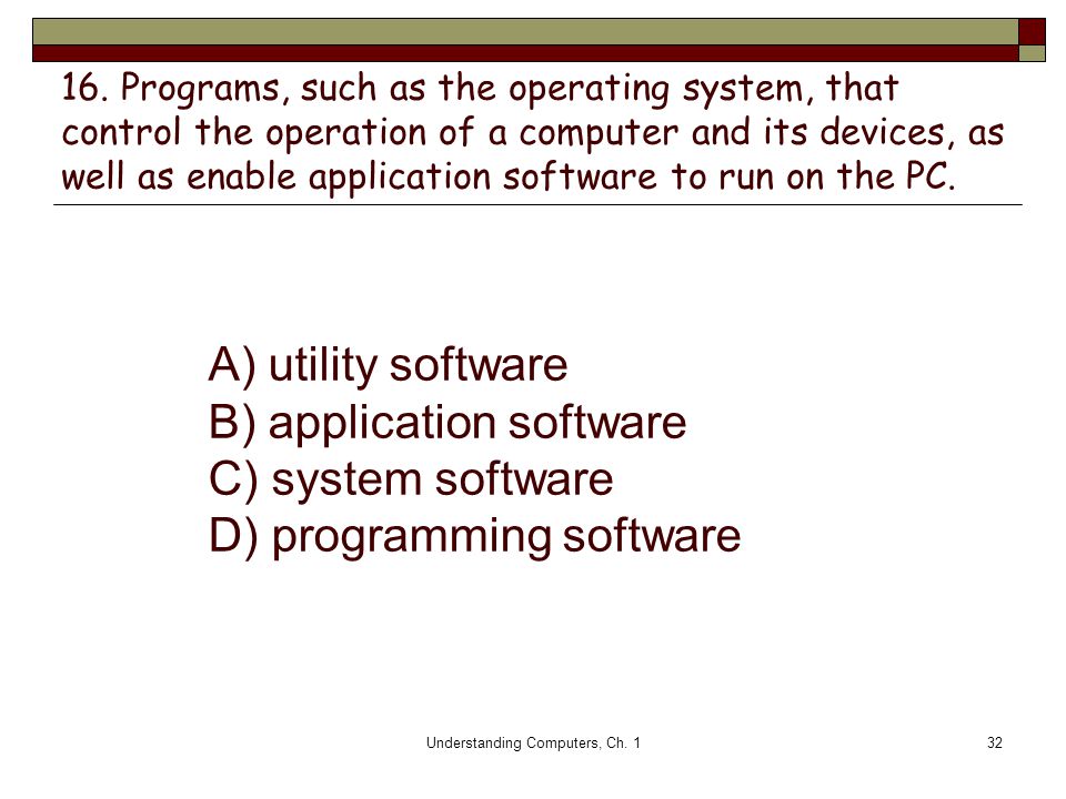 Understanding Computers, Ch. 1