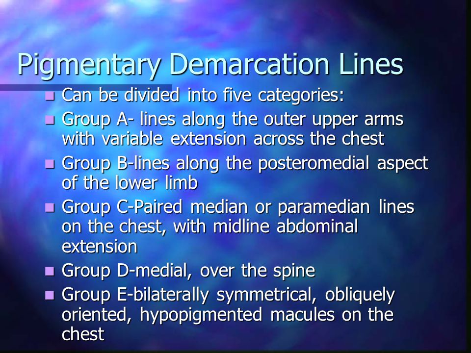 Pigmentary Demarcation Lines