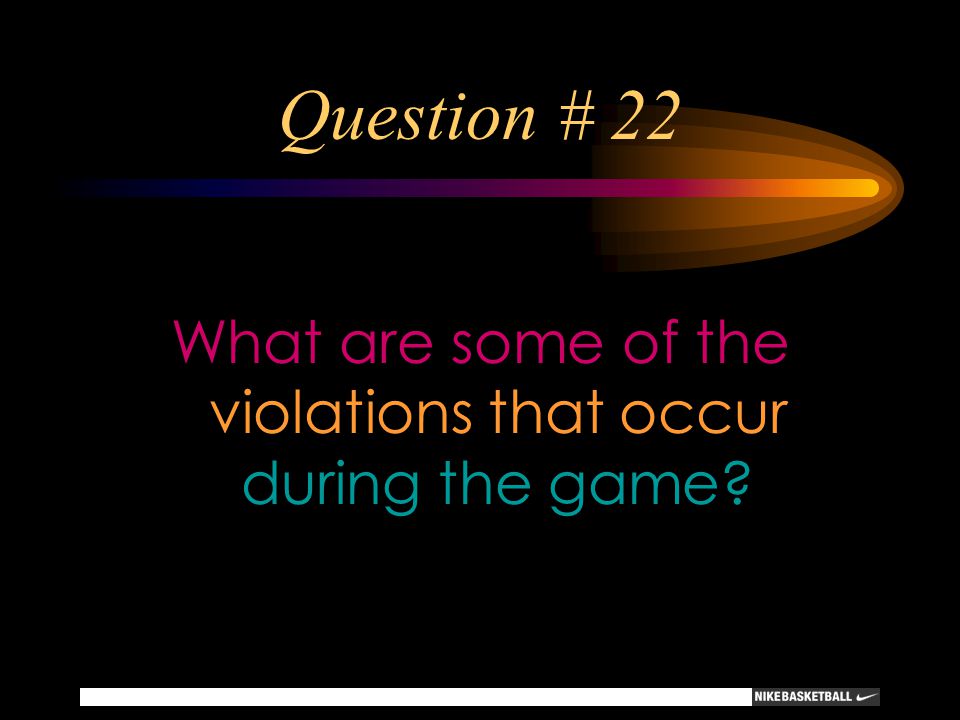 What are some of the violations that occur during the game