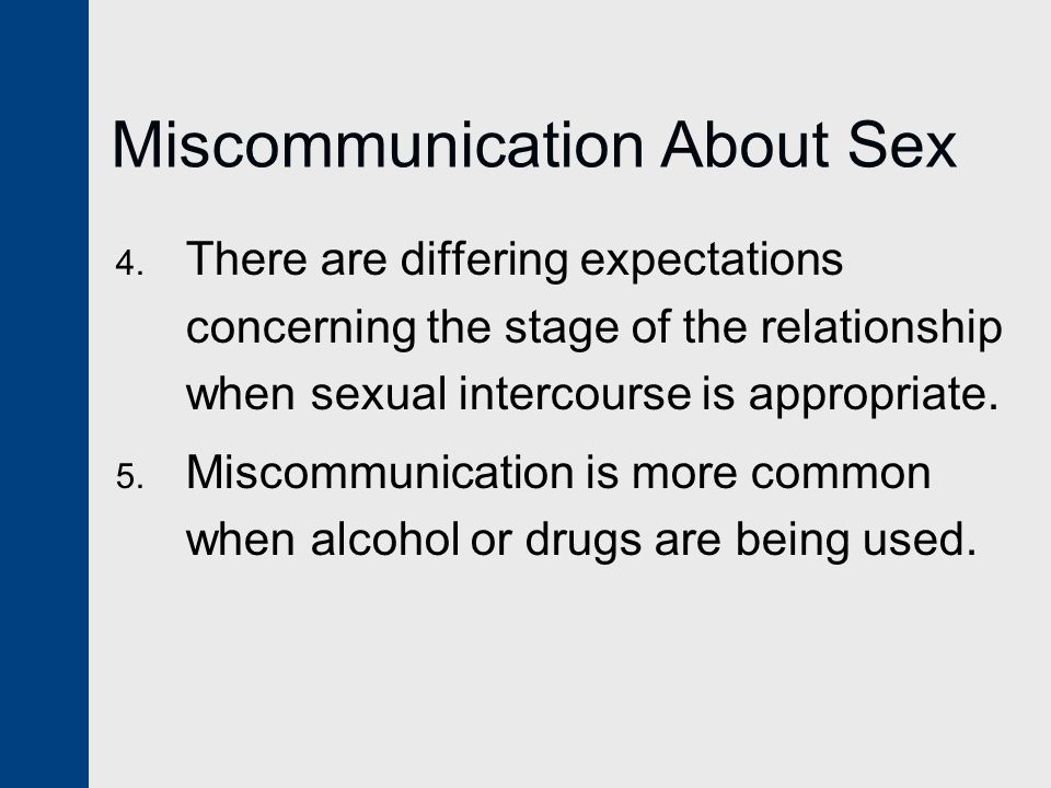 Miscommunication About Sex