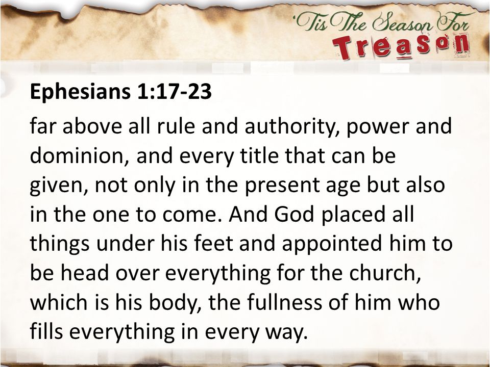 Ephesians 1:17-23