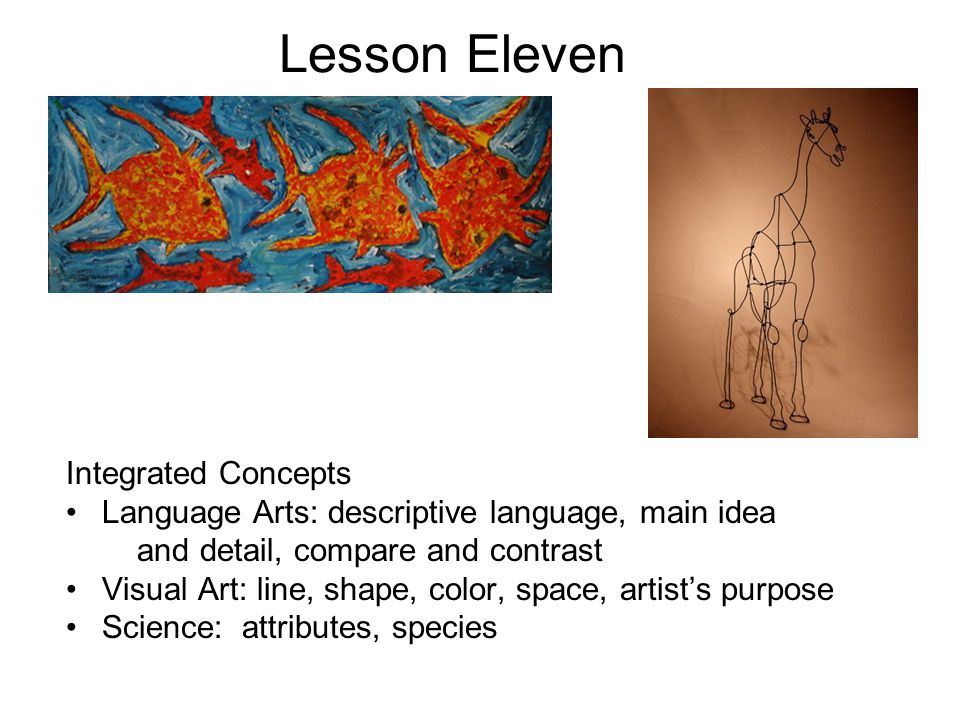 Lesson Eleven Integrated Concepts