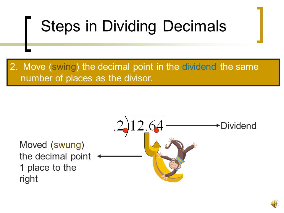 Steps in Dividing Decimals
