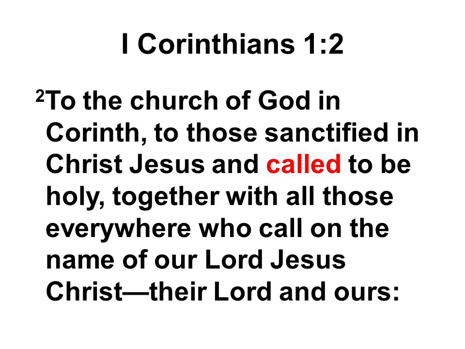 I Corinthians 1:2