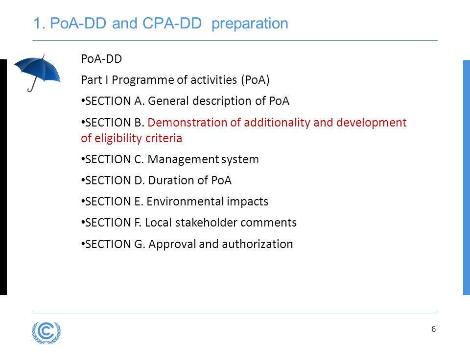 1. PoA-DD and CPA-DD preparation
