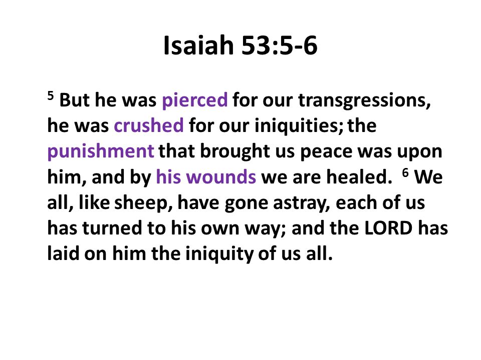 Isaiah 53:5-6