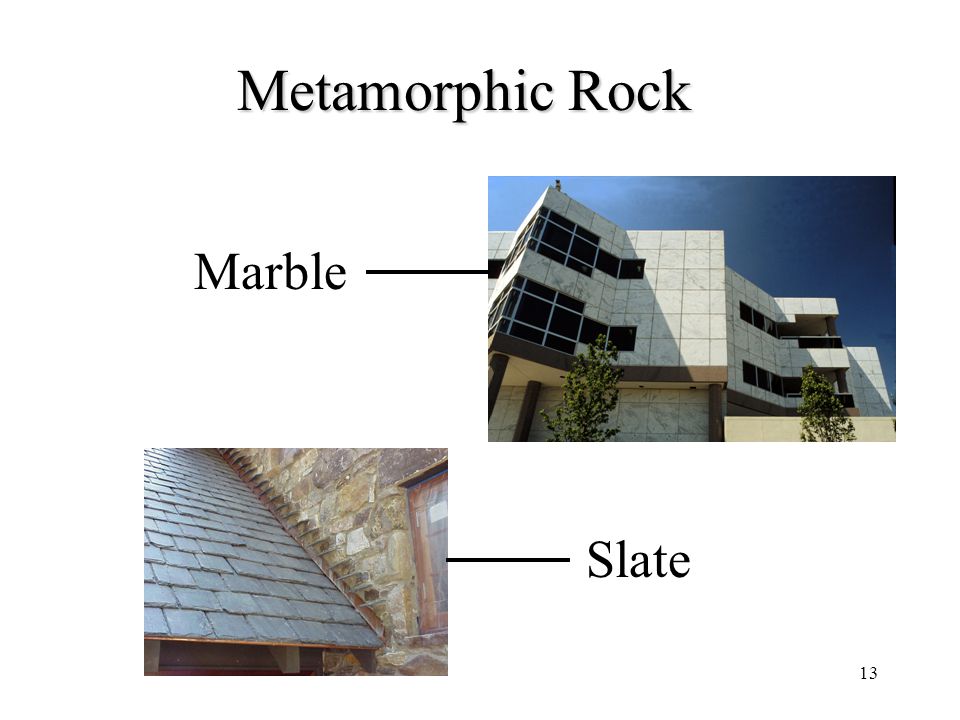 Metamorphic Rock Marble Slate