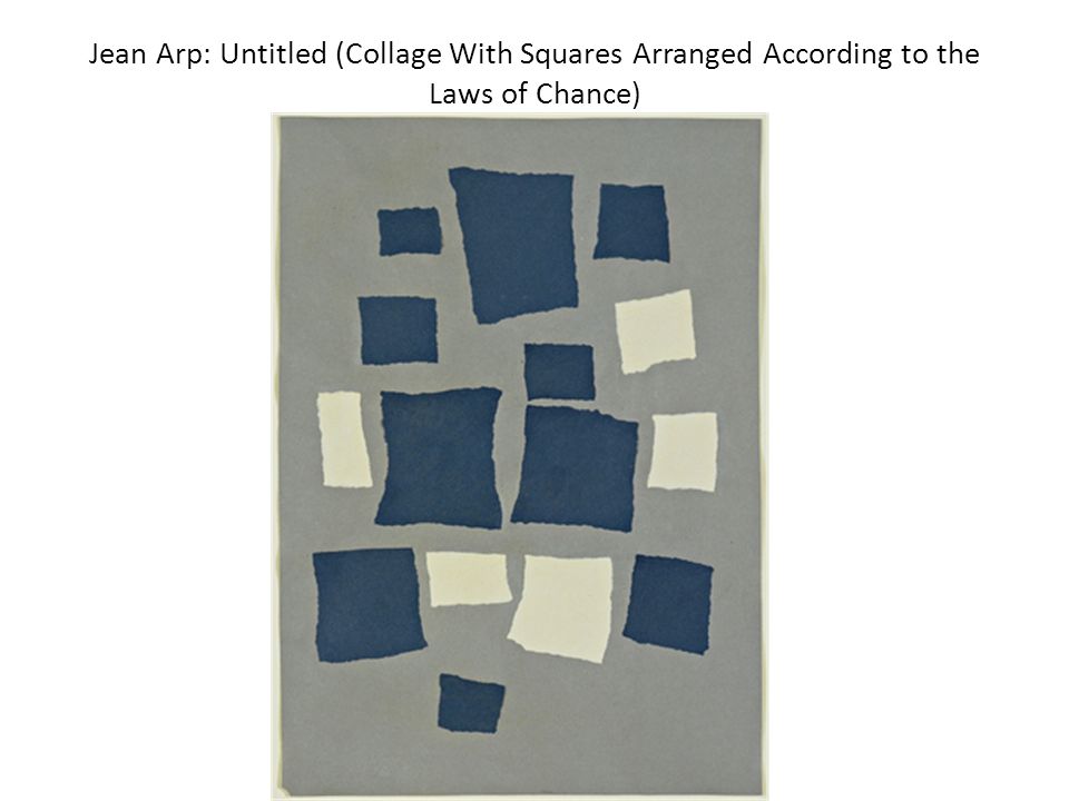 Jean Arp: Untitled (Collage With Squares Arranged According to the Laws of Chance)