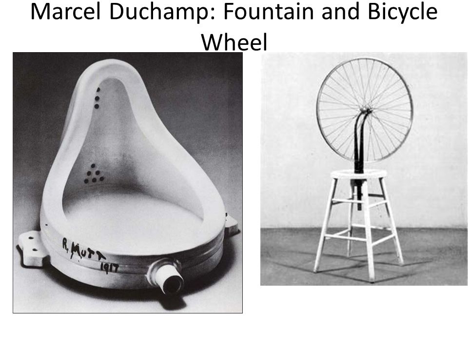 Marcel Duchamp: Fountain and Bicycle Wheel