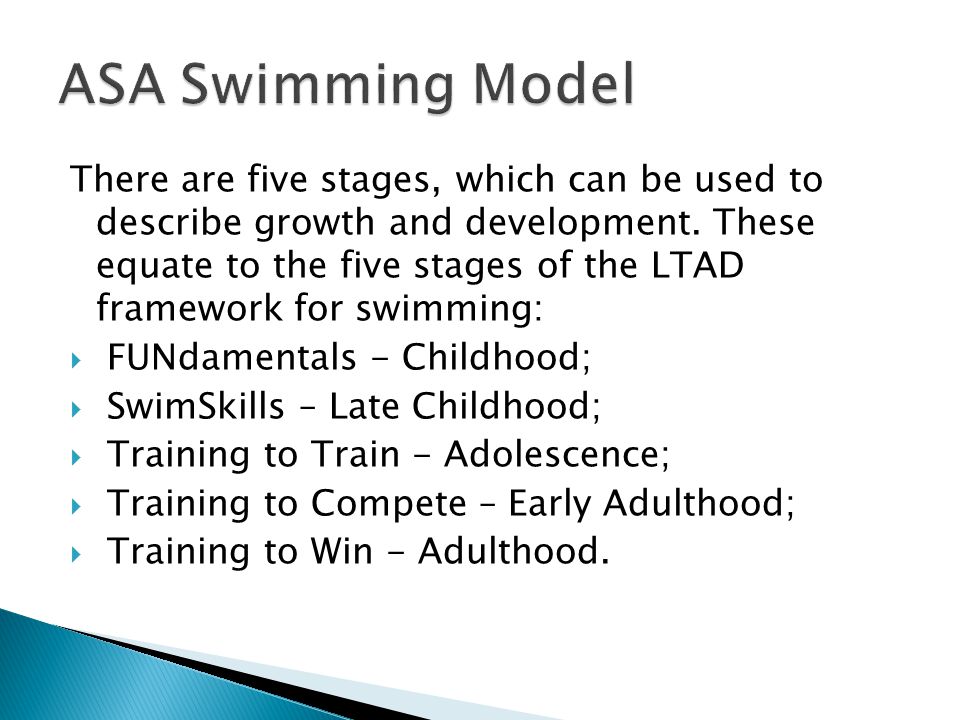 ASA Swimming Model