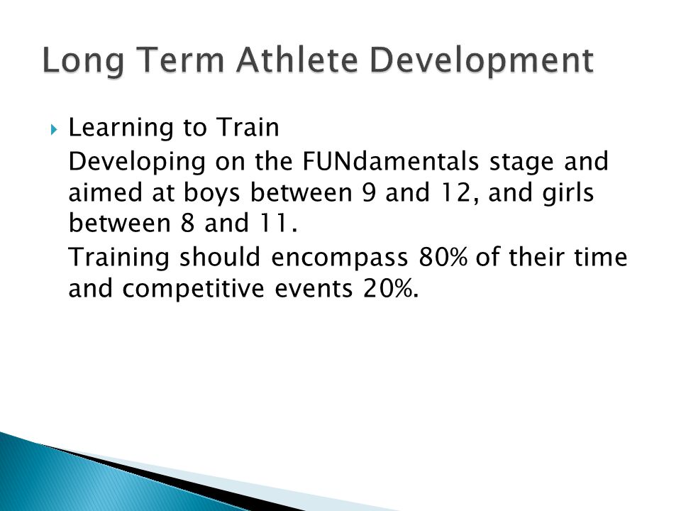 Long Term Athlete Development