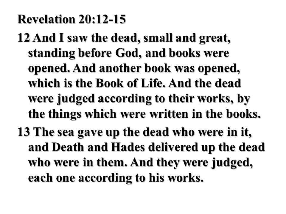 Revelation 20:12-15