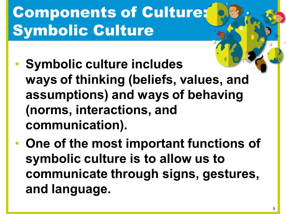 Components of Culture: Symbolic Culture