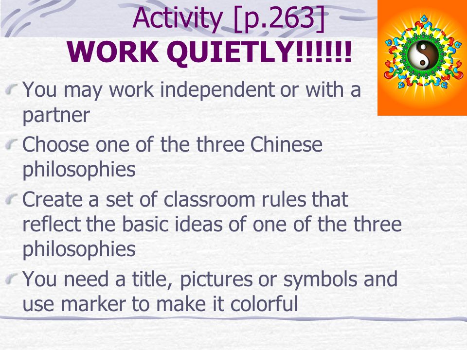 Activity [p.263] WORK QUIETLY!!!!!!