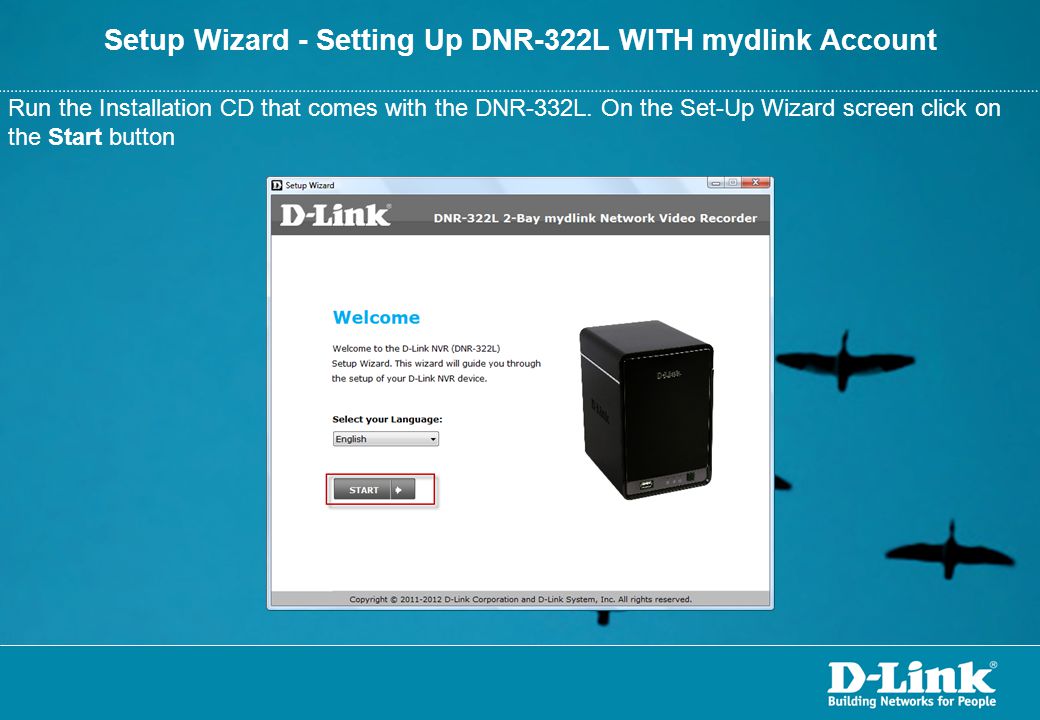 Setup Wizard - Setting Up DNR-322L WITH mydlink Account