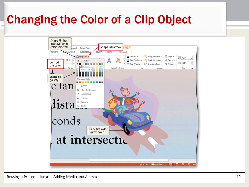 Changing the Color of a Clip Object