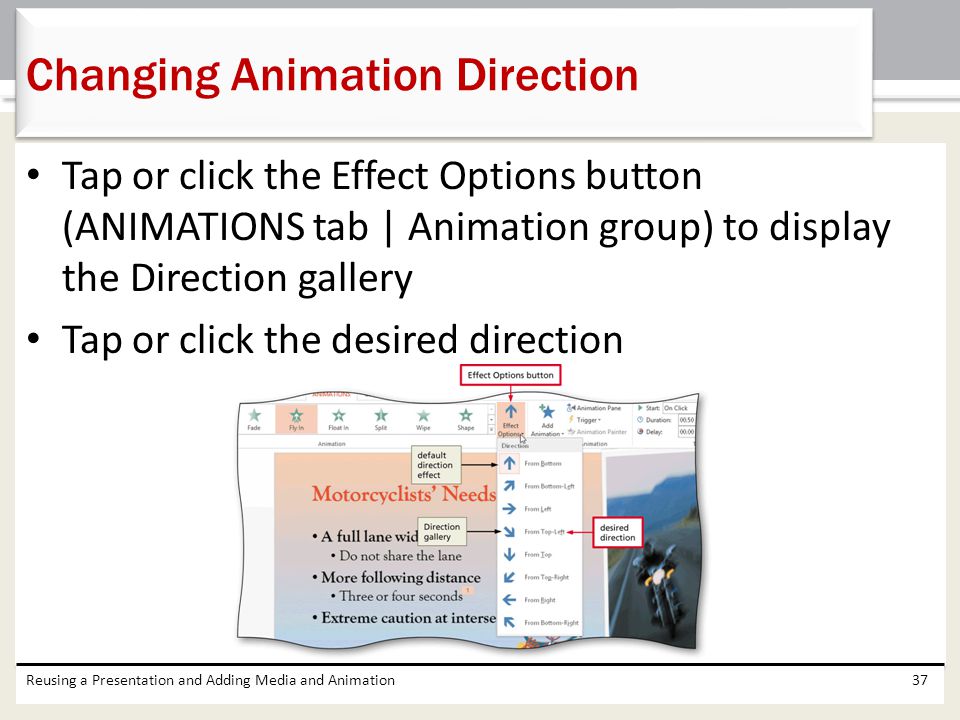 Changing Animation Direction