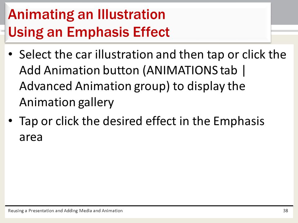Animating an Illustration Using an Emphasis Effect