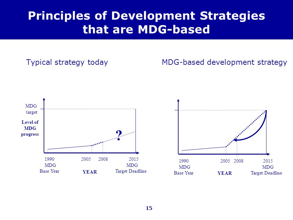 Principles of Development Strategies that are MDG-based