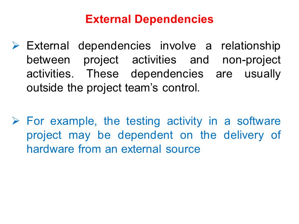 External Dependencies