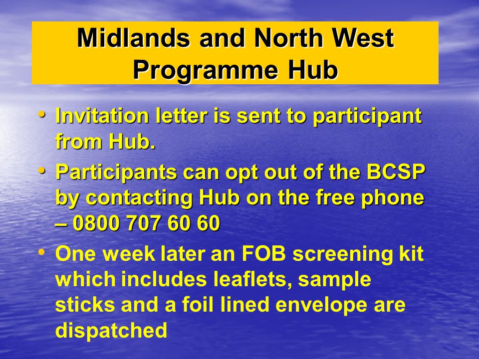 Midlands and North West Programme Hub