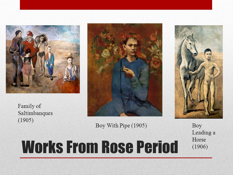 Works From Rose Period Family of Saltimbanques (1905)
