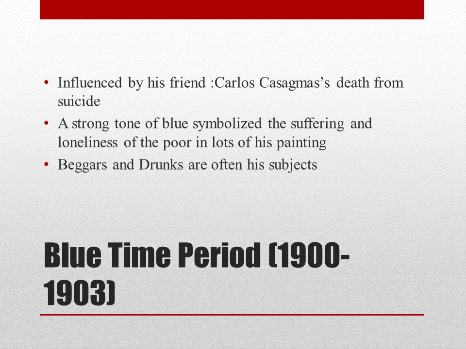 Influenced by his friend :Carlos Casagmas’s death from suicide