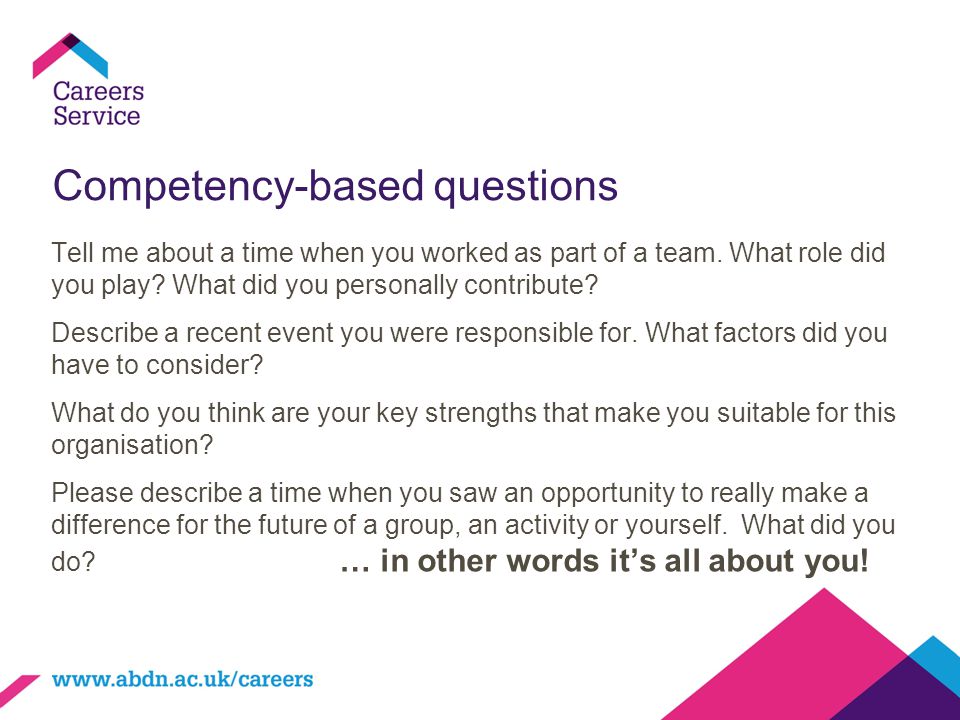 Competency-based questions