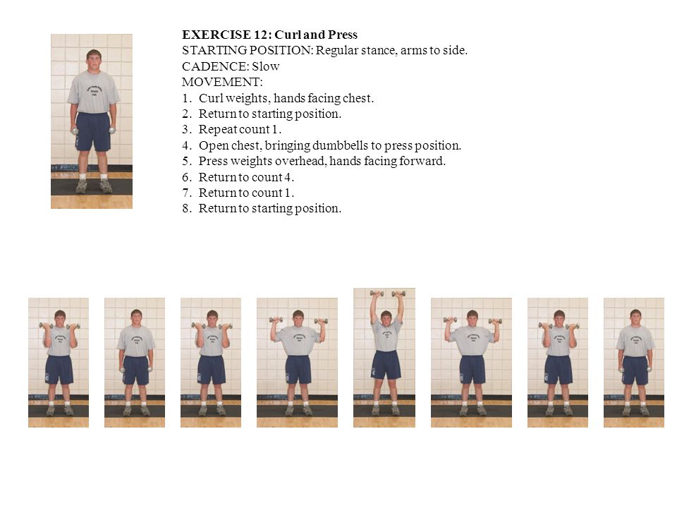 EXERCISE 12: Curl and Press