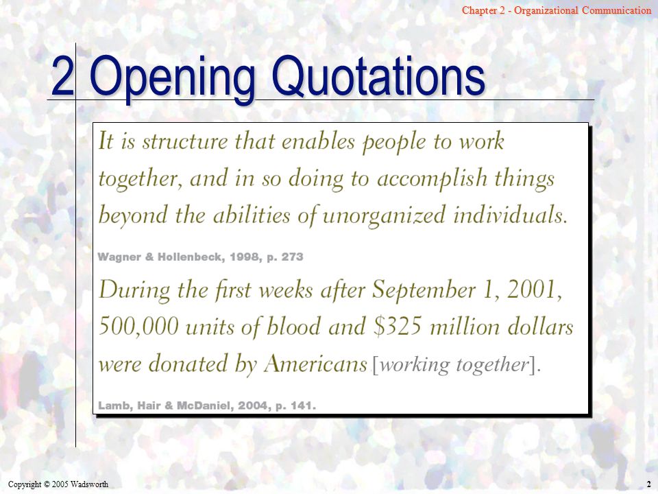 2 Opening Quotations [working together].