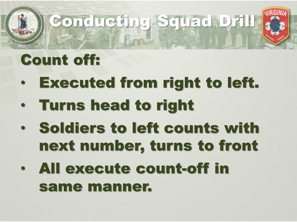 Conducting Squad Drill