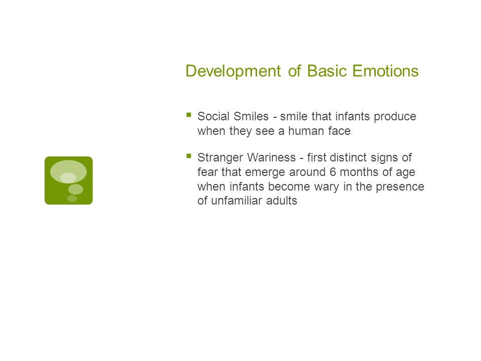 Development of Basic Emotions